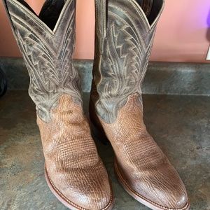 LIMITED EDITION Tecovas The Quintin (Original) — 100% Shark Skin Leather 8D